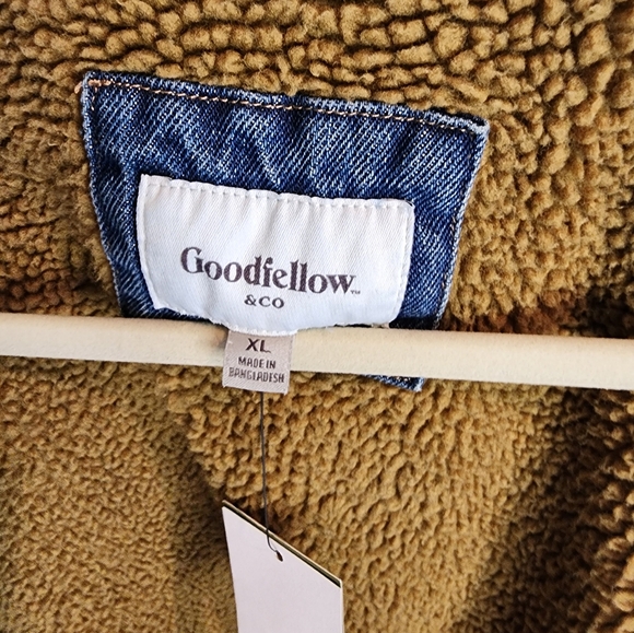NWT Goodfellow Sherpa lined Jean Jacket - Picture 6 of 7